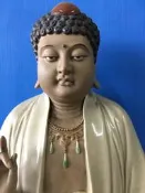 石灣陶如來佛擺飾  劉澤棉