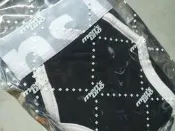 men’s uno 台灣製 全方位新科技抗菌親膚 BODYTECH 時尚包白邊黑色三角褲 三角內褲 黑色M號