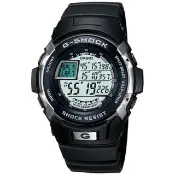 【CASIO 卡西歐】G-SHOCK系列 極簡機械感雙顯電子錶(黑/紅 GA-110-1A)