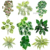 新款蕨類葉子仿真綠植室內垂弔插花小盆栽假花草陽臺墻壁造景裝飾⚡️附電子發票⚡️