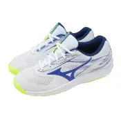 【MIZUNO 美津濃】網球鞋 Break Shot 5 AC 男鞋 白 藍 匹克球兼用 運動鞋 61GA2540-20