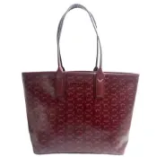 Michael Kors  滿版MK LOGO輕量托特包-(中款/酒紅色)