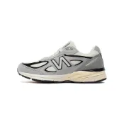 (店+)【NEW BALANCE】U990TG4 New Balance NB 990 V4 復古舒適 豬皮透氣 低幫 休閒城市通勤跑步鞋 男女同款 灰白色