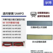 2入組-適用聲寶SAMPO窗型冷氣 AM-NF22DC	AU-NF22DC 28DC 36DC HEPA防霉空氣濾網