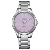 大高雄鐘錶城 CITIZEN 星辰 LADY'S EM1220-58X 時尚光動能女錶 粉面 34mm｜樂天領券現折★全館特惠中★指定刷卡回饋10% 治裝激推