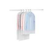 (店+)防塵套 防塵罩 透明衣服防塵套 拉鍊防塵套 衣服防塵袋 收納袋 西服套 大衣收納套 套裝防塵套 西裝防塵套 透明收納套K