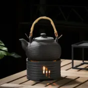 全球選品1館 生活百貨 茶具套裝溫茶爐功夫茶具套溫茶器蠟燭加熱底座長輩送禮茶具送長輩