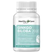 秒發💕現貨速發-澳洲 Healthy Care  2000單位 銀杏片 100粒 (新包裝)新效期2027/8