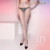 EFP大美人-2024珞櫻♡二代超薄超滑高檔3D高密度性感美腿女神馬油開襠/閉襠情趣絲襪褲襪~175OK!黑膚灰8354