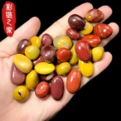 協貿國際日用品生活5館 天然雞蛋黃石水晶碎石顆粒擺件魚缸花盆造景裝飾石七彩鋪面小石頭