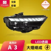 極樂藏寶閣 【流光動態】奧迪A3大燈總成 LED大燈 改裝大燈 日行燈 透鏡大燈 專車專用 17-20款適用 無損安裝 提升亮度