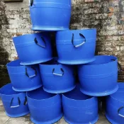 ⭐【吊沙桶】【防逃魚桶】200L 雙桶半截桶 工地拌灰桶 農用垃圾桶裝魚桶 -SENK