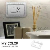 Mycolor 防水蓋 插座保護蓋 防水蓋 防塵蓋板 保護蓋 防漏電 防雨罩 安全蓋 電源開關 防塵蓋板 透明 插座防水蓋♚MY COLOR♚【K111】