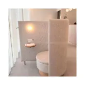 (店+)現代簡約設計單人隔斷高背沙發等候區獨立空間私密帶桌板屏風沙發