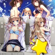 幻之空 內多圖(可來圖客製) 家用枕 長中枕含枕心 路人女主的養成方法加藤惠詩羽英梨梨動漫抱枕靠枕枕頭周邊