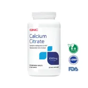 GNC 健安喜  檸檬酸鈣1000食品錠(180錠/瓶) 骨骼健康 牙齒健康 幫助凝血 幫助入睡