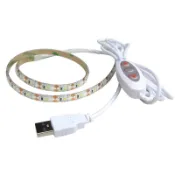 庫存不用等-【no】-USB led燈帶 燈條6V（單3528滴膠防水白光30燈 接白USB10檔調光）w147 05現