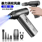 【品質驗證】新款迷妳暴力風扇手持無線車載家用吹塵器戶外大風力暴力渦輪風扇立扇 桌扇 循環扇 涼風扇 工業扇 壁扇 吊扇