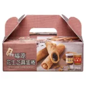新竹福源 花生芝麻蛋捲(無附提袋)[年節禮盒] 320g【萬家福】