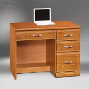 MUNA家居 希爾達樟木色實木3.2尺書桌(下座)(另有電腦桌) 96X58.5X75cm