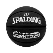 【SPALDING】斯伯丁 籃球 橡膠 DownTown 黑 7號球