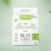 (店+)【NiceU】NiceU毛樂趣 極細1.5MM酵素消臭豆腐砂-六入組(綠茶)