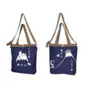日本進口 史努比 x ROOTOTE 手提斜背兩用袋 牛仔 丹寧 帆布袋 手提斜背2用包 斜背包 側背包