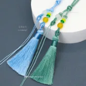 🔥免運好貨🔥手把繩車掛帶流蘇繐子手工編織diy短款文玩劍繐香包弔墜掛繩