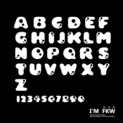 (店+)反光貼紙 胖胖字母 英文字母 防水貼紙 反光屋FKW