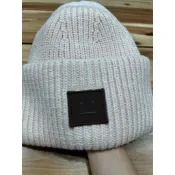 現貨瑞典 Acne Studios Pansy BEANIE Hat AS笑臉帽 針織羊毛帽 玫瑰粉