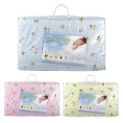 (店+)NATURAL 1吋厚度 純棉布套 嬰兒中床專用 天然乳膠床墊120x60cm(專用尺寸，保暖透氣)