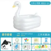 兒童充氣游泳池家庭可愛型海洋球池大號成人戲水池加厚家用【林之舍】