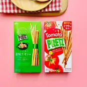 (店+)【Glico 格力高】【貓咪姐妹 】日本 glico 固力果 PRETZ 帆立貝醬油餅乾棒 香味雞肉餅乾棒 餅乾棒 POCKY 日本零食
