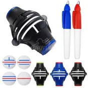 高爾夫畫線器劃線器360度旋轉畫球器 三線球畫線工具golf用品配件【葡東運動】