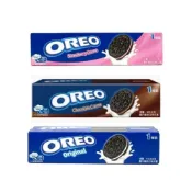 (店+)【OREO 奧利奧】【牛奶的最佳小夥伴】OREO奧利奧夾心餅 110g 巧克力 / 香草 / 草莓 經典人氣餅乾 香甜酥脆 咕嚕雞