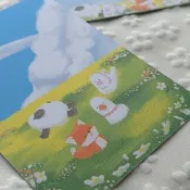 原創插畫明信片/心意卡 | 風景系列  |青青草原
