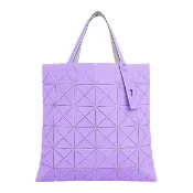 【ISSEY MIYAKE 三宅一生】BAO BAO LUCENT 6x6 霧面雙色托特包(淺紫色/紫色)