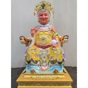 〔修緣佛像文物館〕1尺3王母娘娘 神像 神明 神尊 佛像 神桌 佛桌 神明櫥 佛櫥 江西小葉樟雕刻