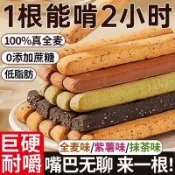 【桃園出】全麥代餐棒小鋼筋零食餅乾團購美食高蛋白低卡壓縮餅乾磨牙棒雜糧低脂糖低熱量無糖健身營養能量棒飽腹解饞口糧乾糧小吃