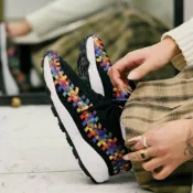 【經典復刻】NIKE AIR FOOTSCAPE WOVEN 彩虹黑 黑馬毛 乳牛 麻布 編織鞋 測綁鞋帶 慢跑鞋 跑鞋