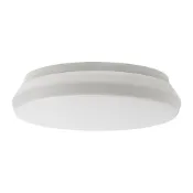 【IKEA 宜家家居】STOFTMOLN Led吸頂燈/壁燈, 智慧 無線調光/暖白色 白色, 24 公分