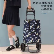 免運 菜籃車 買菜車小拉車 買菜車 購物車 手推車 買菜車小拉車家用購物車小拖車摺疊輕便拉桿車老人爬樓神器小推車嚴選
