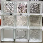玻璃磚19x19x8採光磚 玻璃磚半磚 玻璃磚收邊轉角磚 空心玻璃磚 水波磚 氣泡磚 小方格玻璃磚 霧面玻璃磚 玻璃方塊