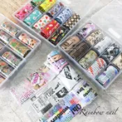 Rainbow Nail 🎉搞怪萬聖節 驚喜聖誕 星空轉印貼 星空貼紙 美甲星空貼