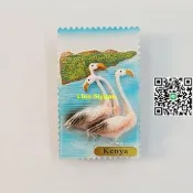 非洲肯尼亞納庫魯湖國家公園旅遊紀念品創意火烈鳥裝飾磁性冰箱貼