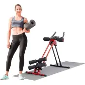 【Body Action 洛克馬】五分鐘健腹器終極火焰款 手握心跳感測器(瑜珈墊 洛克馬保固一年)