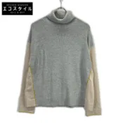 【DOKODEMO】Paul Smith KRPSIS0120 灰色 x 米色高領針織衫 XL [二手]