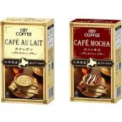 ☕️現貨《雙葉屋》日本品牌Key Coffee 推出的三合一即溶咖啡（咖啡歐蕾、咖啡摩卡）8條