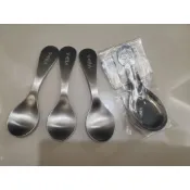 W​【VIIDA/小小兵】Soufflé 抗菌不鏽鋼兒童匙 304L 幼稚園湯匙｜神偷奶爸兒童餐具(單件分售)