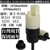 BENZ 雨刷噴水馬達 適用 賓士 W205 W213 W253 兩刷噴水頭 兩刷噴水嘴 兩刷噴水口2058660000